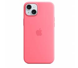 Siliconenhoesje met MagSafe voor iPhone 15 Plus - Roze Apple