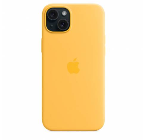 Siliconenhoesje met MagSafe voor iPhone 15 Plus - Zonnig geel  Apple