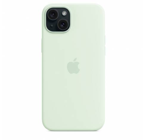 Siliconenhoesje met MagSafe voor iPhone 15 Plus - Zacht mintgroen  Apple