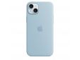 Siliconenhoesje met MagSafe voor iPhone 15 Plus - Lichtblauw