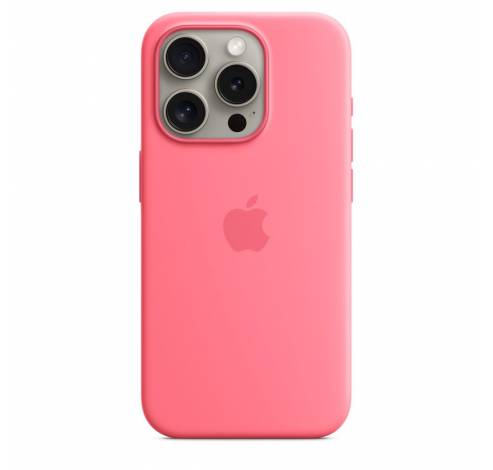 Siliconenhoesje met MagSafe voor iPhone 15 Pro - Roze  Apple