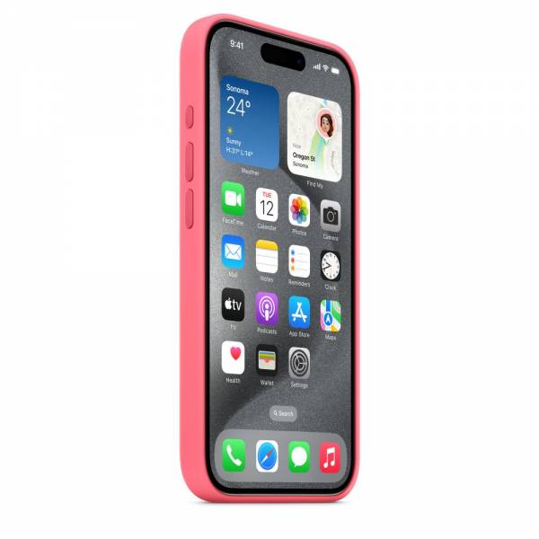 Apple Siliconenhoesje met MagSafe voor iPhone 15 Pro - Roze