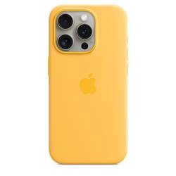Siliconenhoesje met MagSafe voor iPhone 15 Pro - Zonnig geel Apple