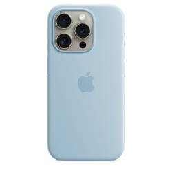 Siliconenhoesje met MagSafe voor iPhone 15 Pro - Lichtblauw Apple