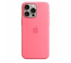 Siliconenhoesje met MagSafe voor iPhone 15 Pro Max - Roze Apple