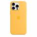 Apple Siliconenhoesje met MagSafe voor iPhone 15 Pro Max - Zonnig geel