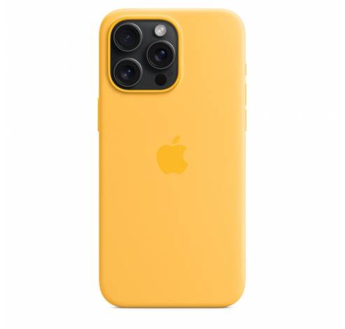 Siliconenhoesje met MagSafe voor iPhone 15 Pro Max - Zonnig geel  Apple