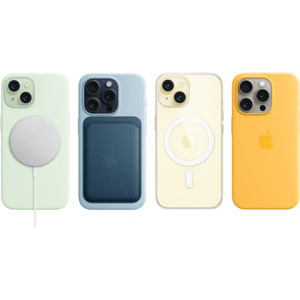 Apple Siliconenhoesje met MagSafe voor iPhone 15 Pro Max - Lichtblauw