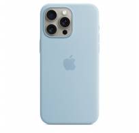 Siliconenhoesje met MagSafe voor iPhone 15 Pro Max - Lichtblauw 