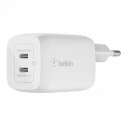 Belkin BOOSTCHARGE PRO 2-poorts USB-C® GaN-wandlader met PPS (65 W) WCH013vfWH 