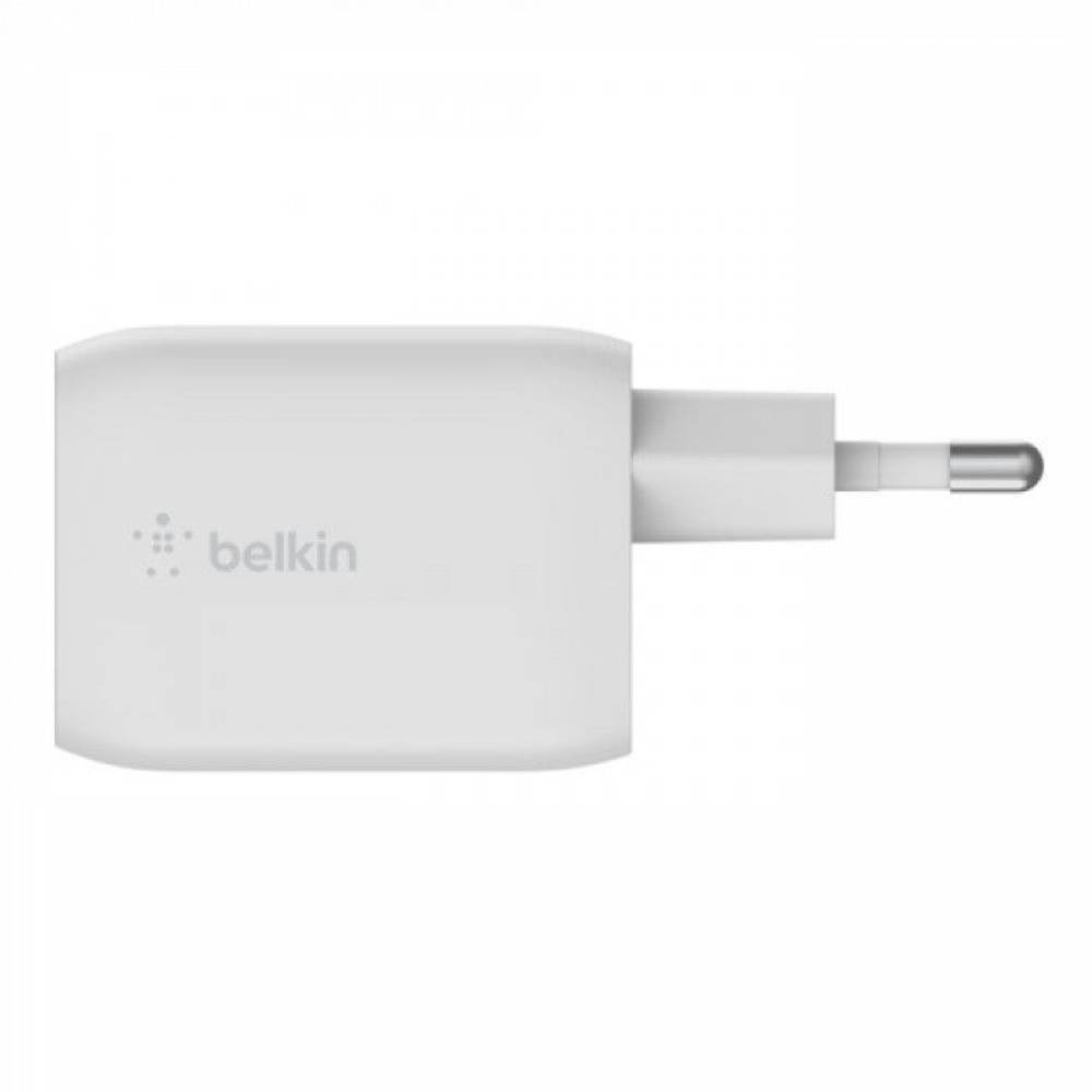 Belkin Adapter USB BOOSTCHARGE PRO 2-poorts USB-C® GaN-wandlader met PPS (65 W) WCH013vfWH