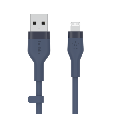 BoostCharge Flex USB-A-kabel met Lightning-connector 1m Blauw 
