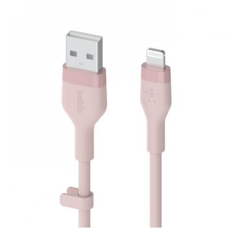 BoostCharge Flex USB-A-kabel met Lightning-connector 1m roze  Belkin