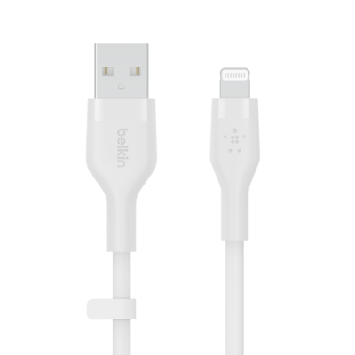 BoostCharge Flex USB-A-kabel met Lightning-connector 1m Wit 