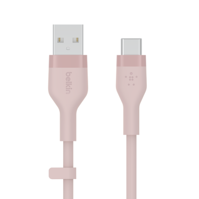 BoostCharge Flex USB-A-kabel met Lightning-connector 3m roze      