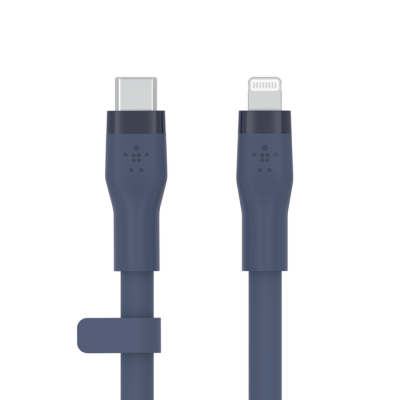 BoostCharge Flex USB-C-kabel met Lightning-connector 1m blauw             