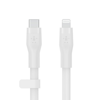BoostCharge Flex USB-C-kabel met Lightning-connector 1m wit      
