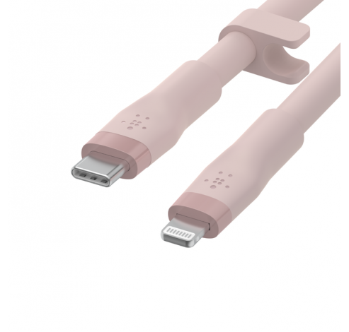 BoostCharge Flex USB-C-kabel met Lightning-connector 3m roze         Belkin