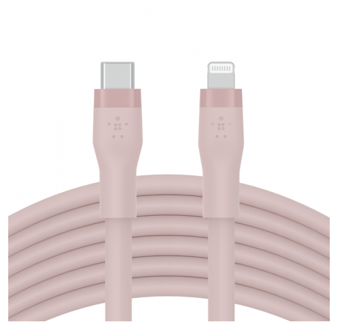BoostCharge Flex USB-C-kabel met Lightning-connector 3m roze         Belkin