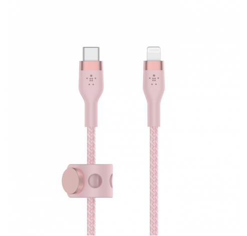 BoostCharge Pro Flex USB-C®-kabel met Lightning-connector 3m Roze  Belkin