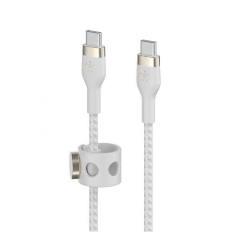 BoostCharge Pro Flex USB-C/USB-C-kabel 3m wit    Belkin