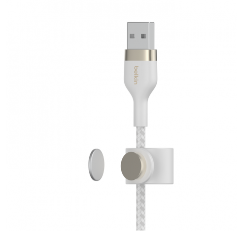 BoostCharge Pro Flex USB-A-kabel met Lightning-connector Wit 3m  Belkin