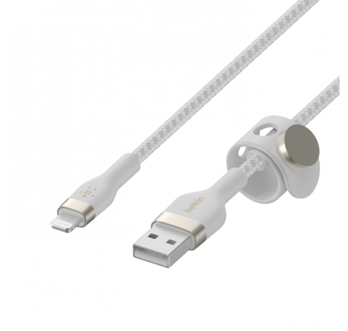 BoostCharge Pro Flex USB-A-kabel met Lightning-connector Wit 3m  Belkin
