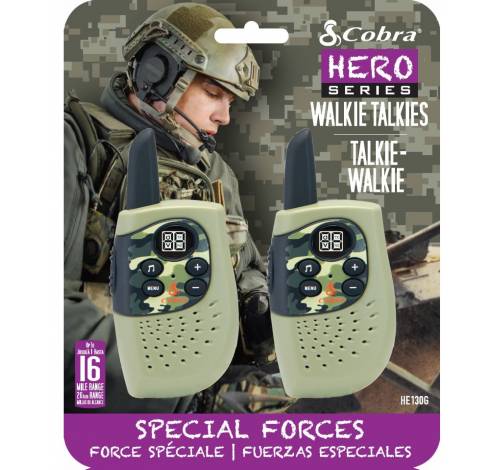 HM230G walkie talkie Hero Special forces 2-pack groen  Cobra