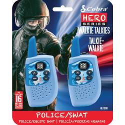 HM230B walkie talkie Hero Police/Swat 2-pack blauw 