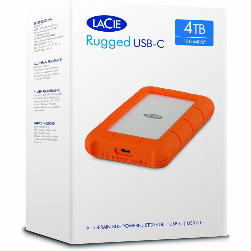 Lacie Harde schijven Rugged 5TB USB-C