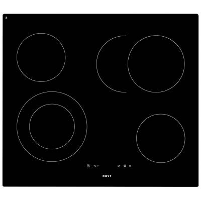 1102 Table de cuisson vitrocéramique 59 cm 4 zones Novy