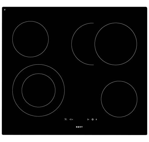 1102 Vitrokeramische kookplaat 59 cm 4 zones  Novy