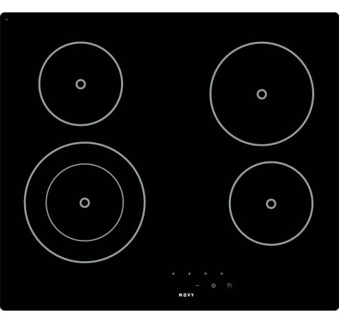 1109 Vitrokeramische kookplaat BASIC 59 cm 4 zones  Novy