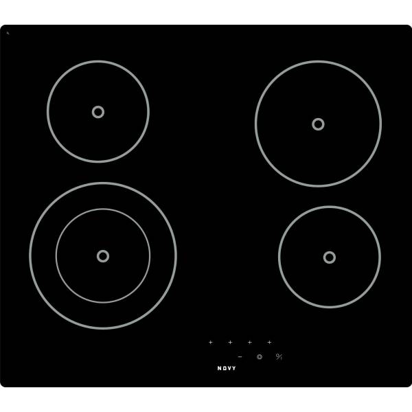 1109 Vitrokeramische kookplaat BASIC 59 cm 4 zones Novy