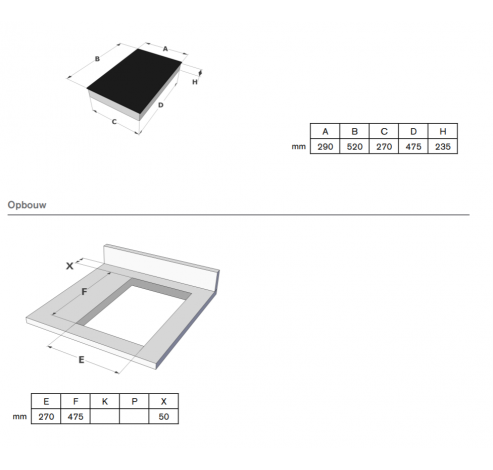 3711 Inbouw friteuse  Novy