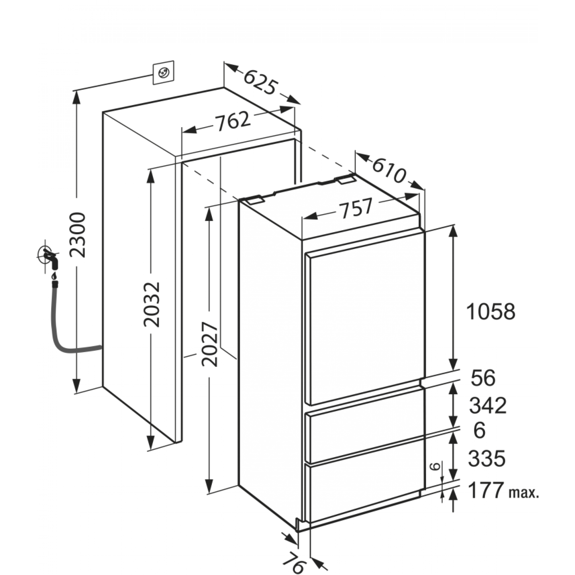 Koelkast Inbouw Liebherr Ecbn 5066 23 001 Elektromic Geel Herentals Lier