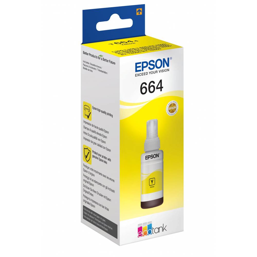Epson Inktpatronen 664 EcoTank Yellow ink bottle (70ml)
