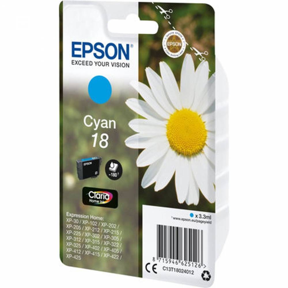 Epson Inktpatronen Singlepack Cyan 18 Claria Home Ink