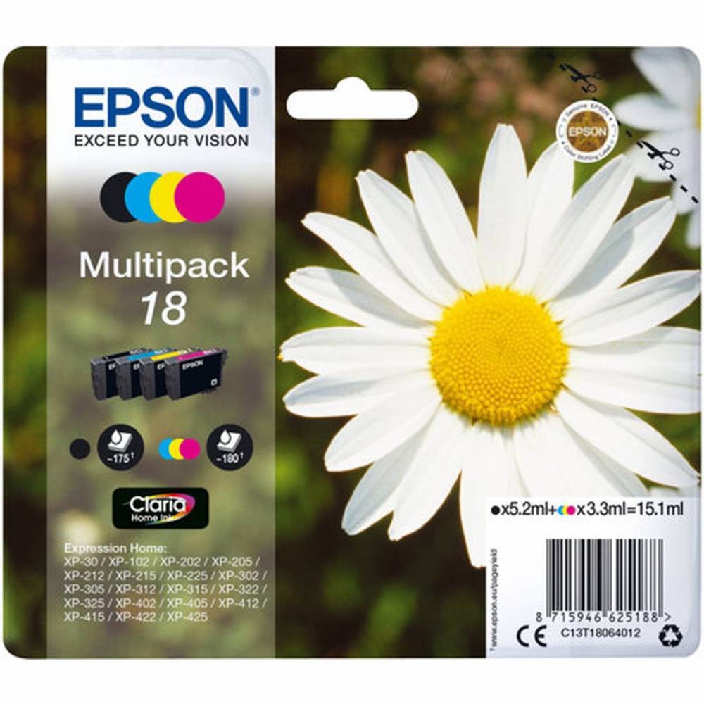 Epson Inktpatronen Multipack 4-colours 18 Claria Home Ink