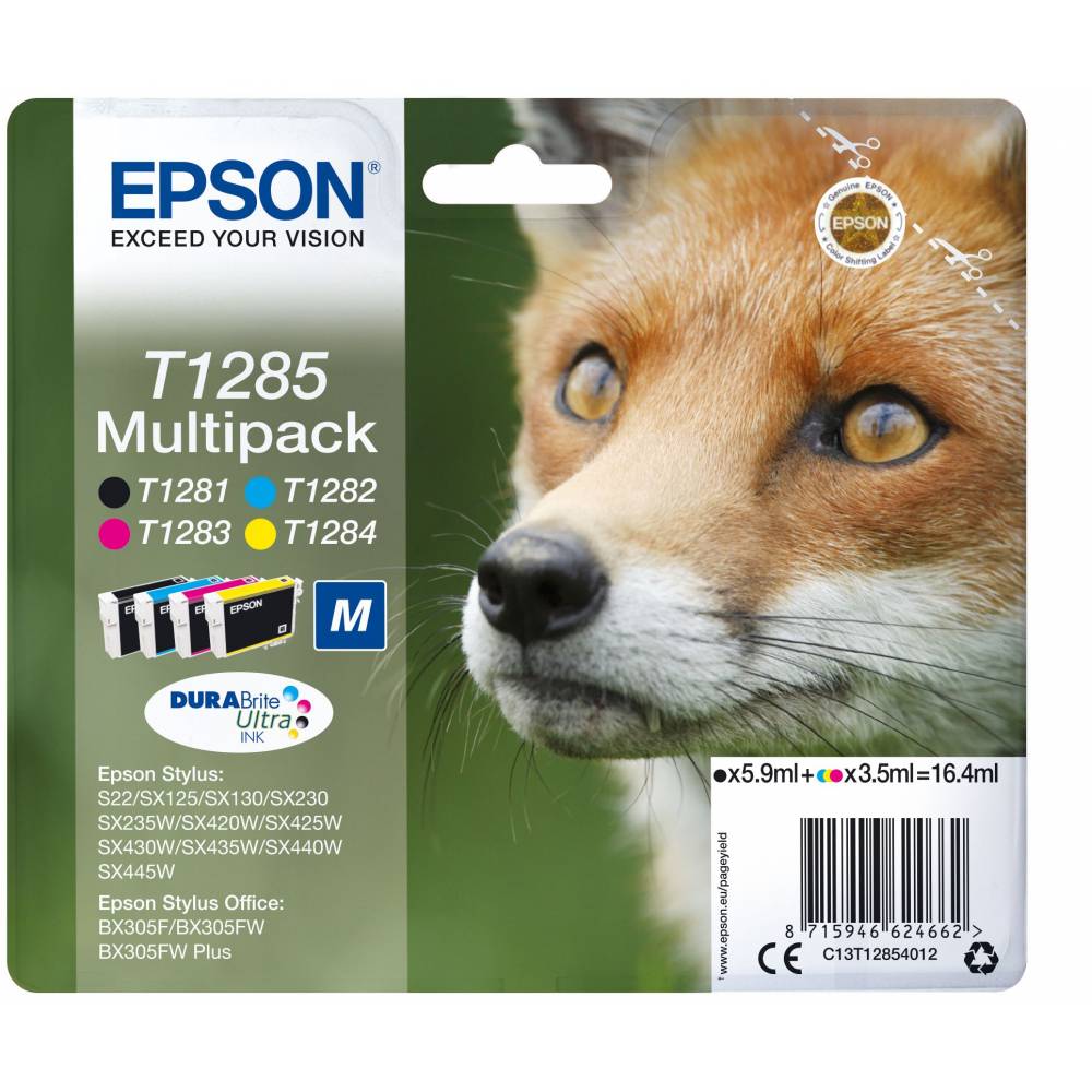 Epson Inktpatronen Multipack 4-kleur T1285 DURABrite Ultra Ink