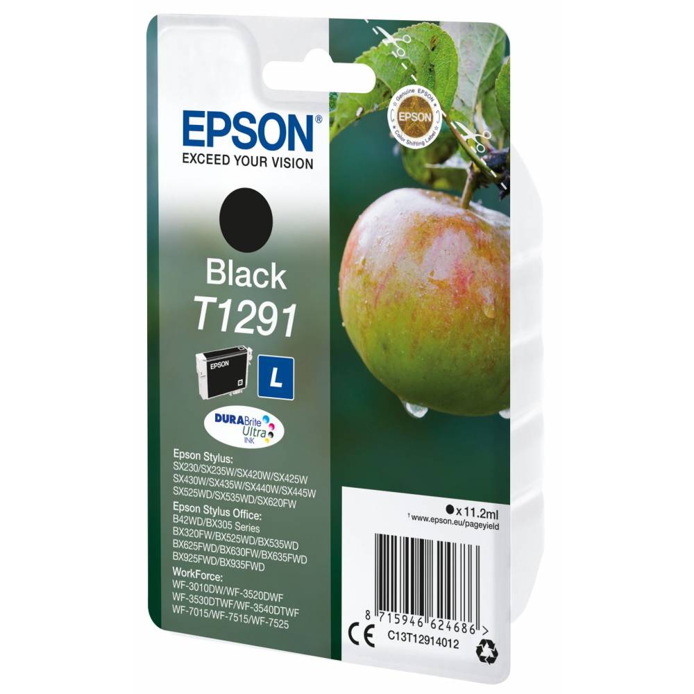 Epson Inktpatronen Singlepack Black T1291 DURABrite Ultra Ink