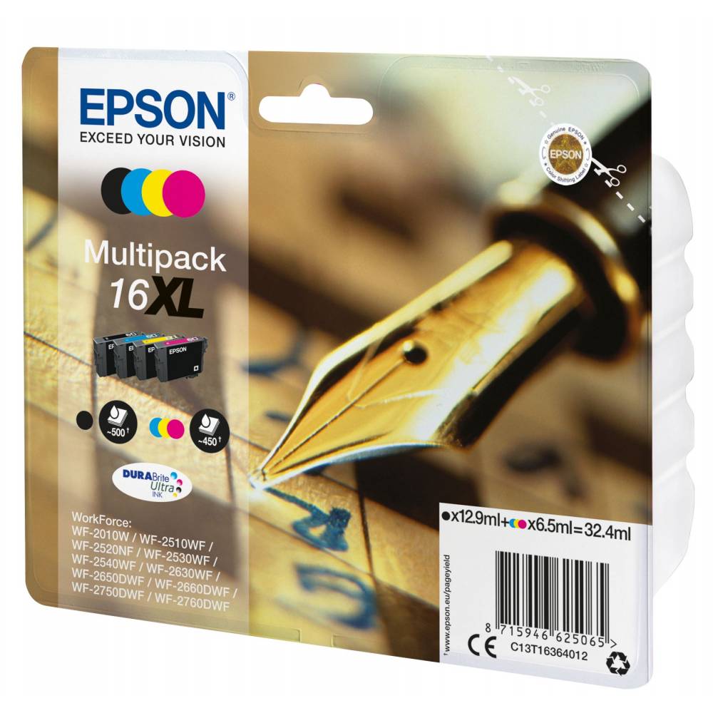 Epson Inktpatronen Multipack 4-colours 16XL Durabrite Ultra Ink