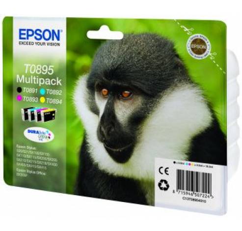 Multipack 4-colours T0895 DURABrite Ultra Ink  Epson