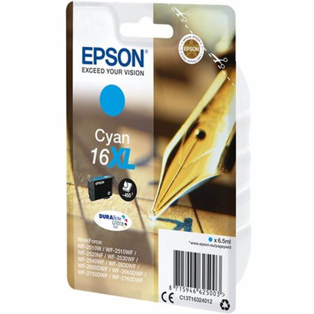 Epson Inktpatronen Singlepack Cyan 16XL DURABrite Ultra Ink
