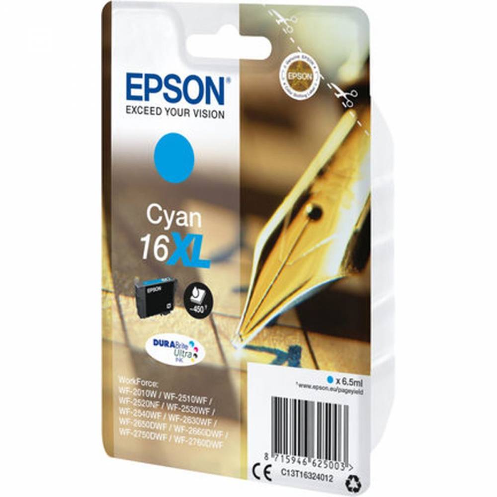 Epson Inktpatronen Singlepack Cyan 16XL DURABrite Ultra Ink