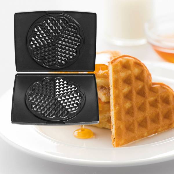 142355 Plates Heart shaped Waffle 