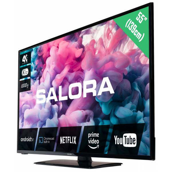 55"/140cmLED TV UHD Android Dolby HDRzwart 55"/140cmLED TV UHD Android Dolby HDRzwart