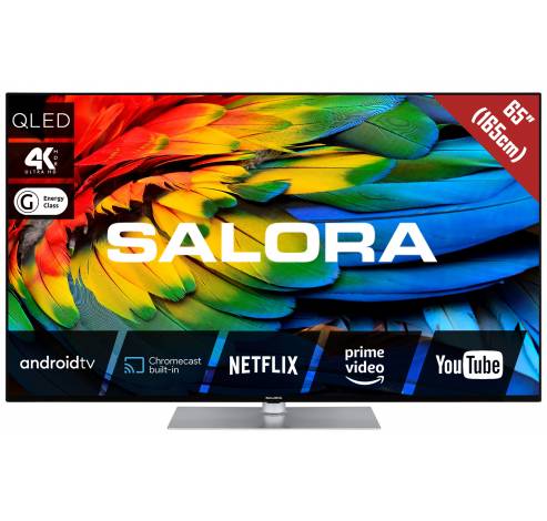 65QLED440A 65"/165 cm QLED TV UHD Android Dolby HDR zwart  Salora