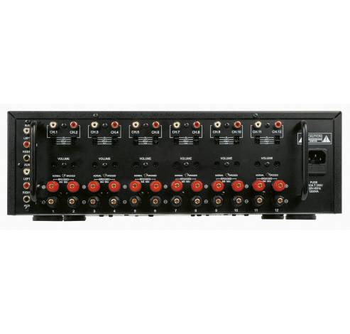 AMP1250 multikanaalsversterker 12x50W Zwart  ArtSound