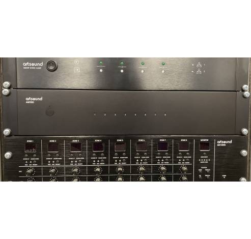 AMP850 multikanaalsversterker 8x50W zwart  ArtSound